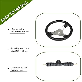 3Mi－Ki　0710 Amazon.com: ALL-CARB Go Kart 300mm Steering Wheel Steel Kit